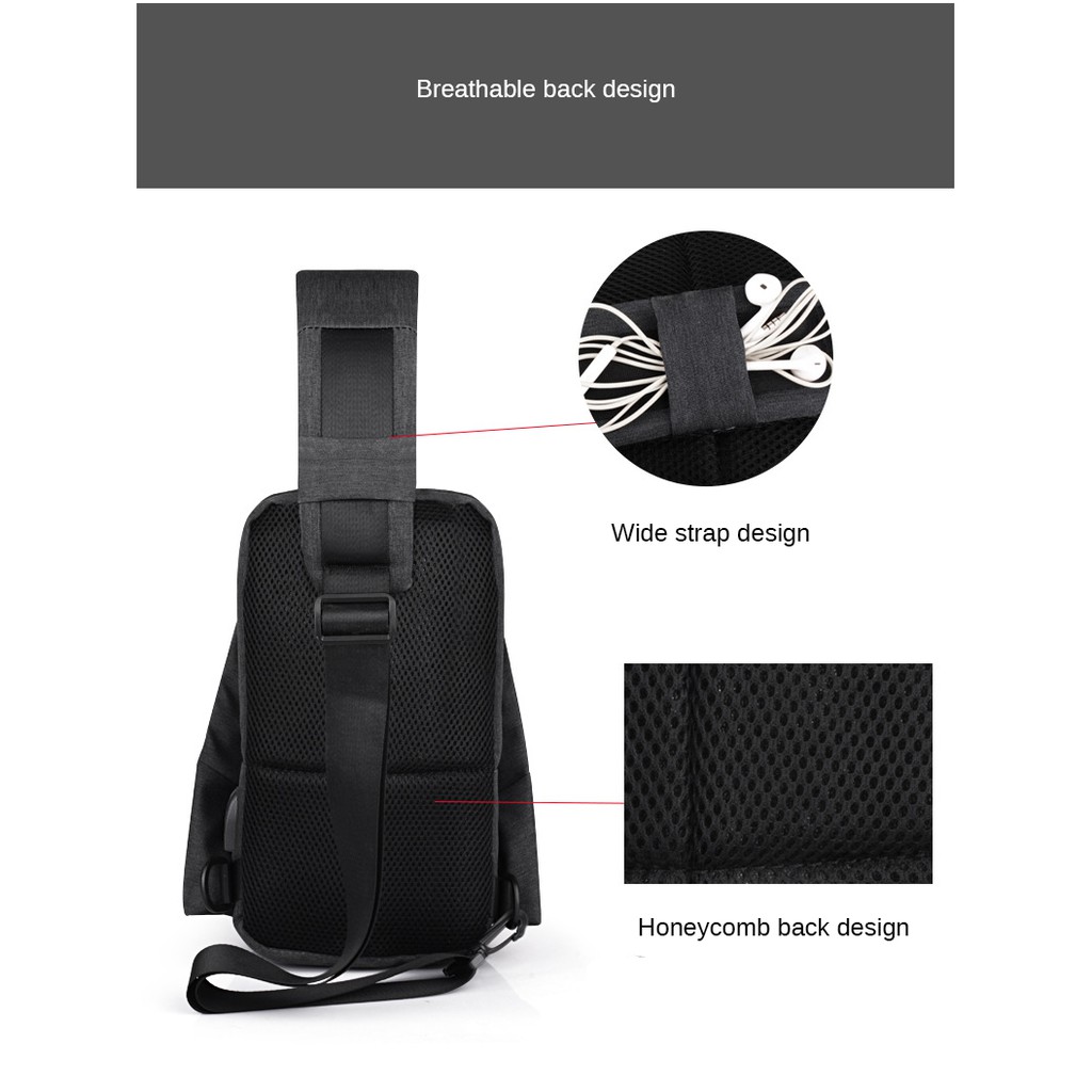 Túi Đeo Chéo Nam Nữ Vải Oxford Đẹp Phong Cách Thời Trang Hàn Quốc Senkey &amp; Style X370