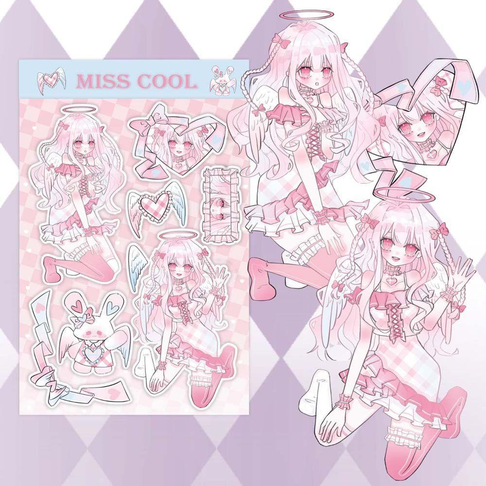 Sticker Dán Trang Trí Sổ Tay Hình Thần Tượng Xinh Xắn