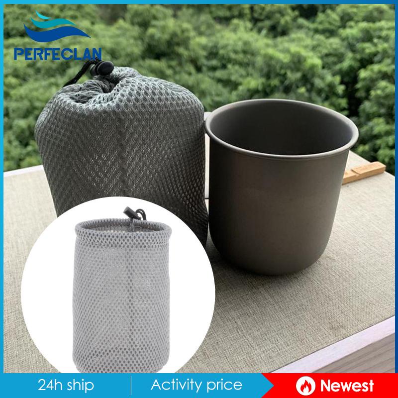 Túi Lưới Đựng Chai Lọ Có Dây Rút Dùng Ngoài Trời