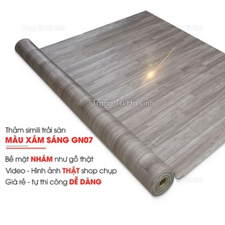 Mua Simili lót sàn vân gỗ miếng thảm nhựa trải sàn nền nhà giả gỗ pvc nhám chống trơn trượt