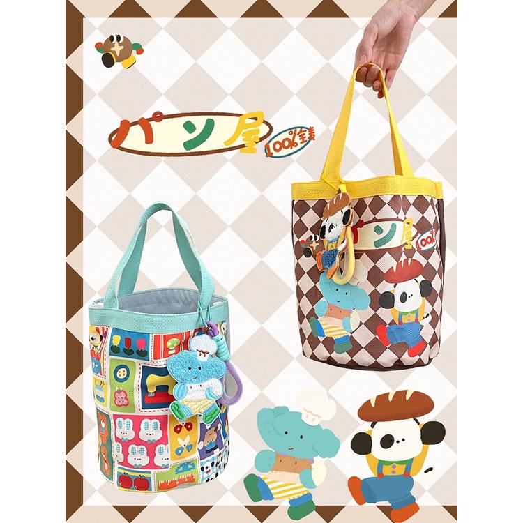 Túi Đựng Hộp Cơm Trưa In Họa Tiết Thời Trang Xinh Xắn Cho Nữ