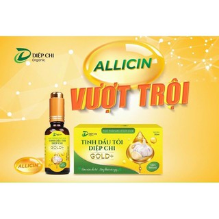 . Sỉ 5 lọ tinh dầu tỏi Diệp Chi Gold + với lượng ALLICIN vượt trội  tăng cường sức đề kháng, khỏi lo con ốm vặt