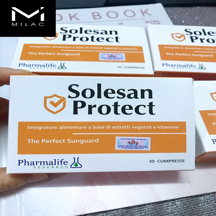 Thực phẩm bảo vệ sức khỏe Solesan Protect (Giải pháp dạng uống sáng da, chống nắng, chống ánh sáng xanh SOLESAN PROTECT)