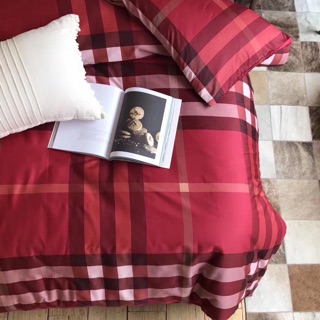 Bộ COTTON LỤA AI CẬP 60s ( mẫu BBR KẺ ĐỎ )
