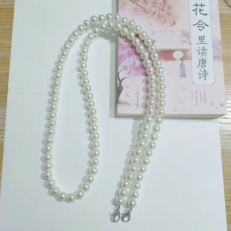 Dây mở rộng dây đeo túi xách ngọc trai nhân tạo 10li dài 120cm sang chảnh