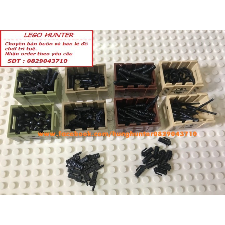 Phụ kiện Lego Army , SWAT , Military : vũ khí , công cụ hỗ trợ
