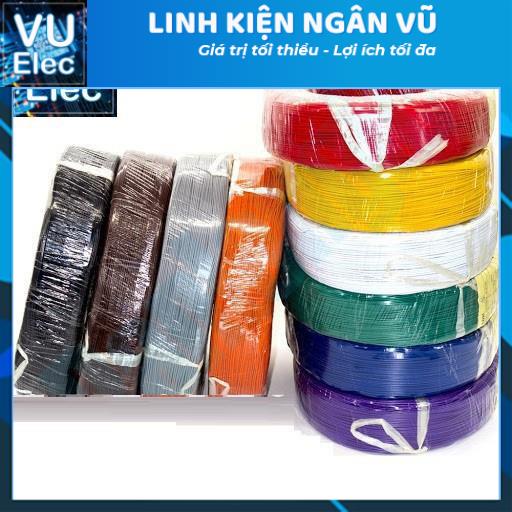 Dây Điện hàng xịn 0.75mm lõi đồng (Cuộn 5 Mét)