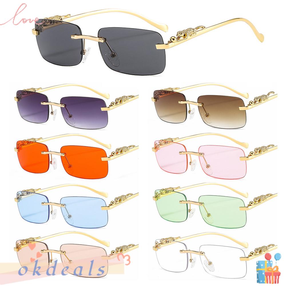 Kính Mát Hình Chữ Nhật Chống Tia UV400 Nhiều Màu Sắc Thời Trang Cho Nam Và Nữ