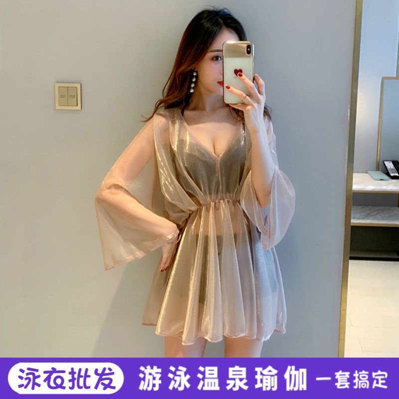 Bộ Đồ Bơi Ba Mảnh Thời Trang Hàn Quốc Cho Nữ