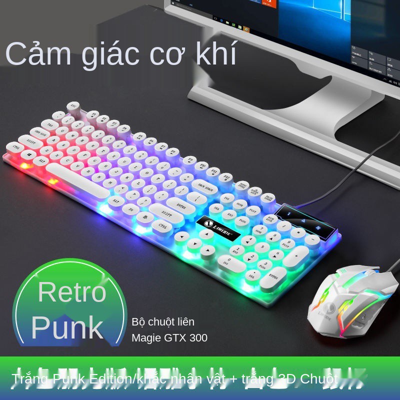 Limei Bộ bàn phím và chuột dạ quang thao tác Cảm nhận văn phòng Ăn gà trò chơi máy tính xách tay | BigBuy360 - bigbuy360.vn