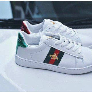 Giày adidas Cucci trắng gót đỏ ngọc trai