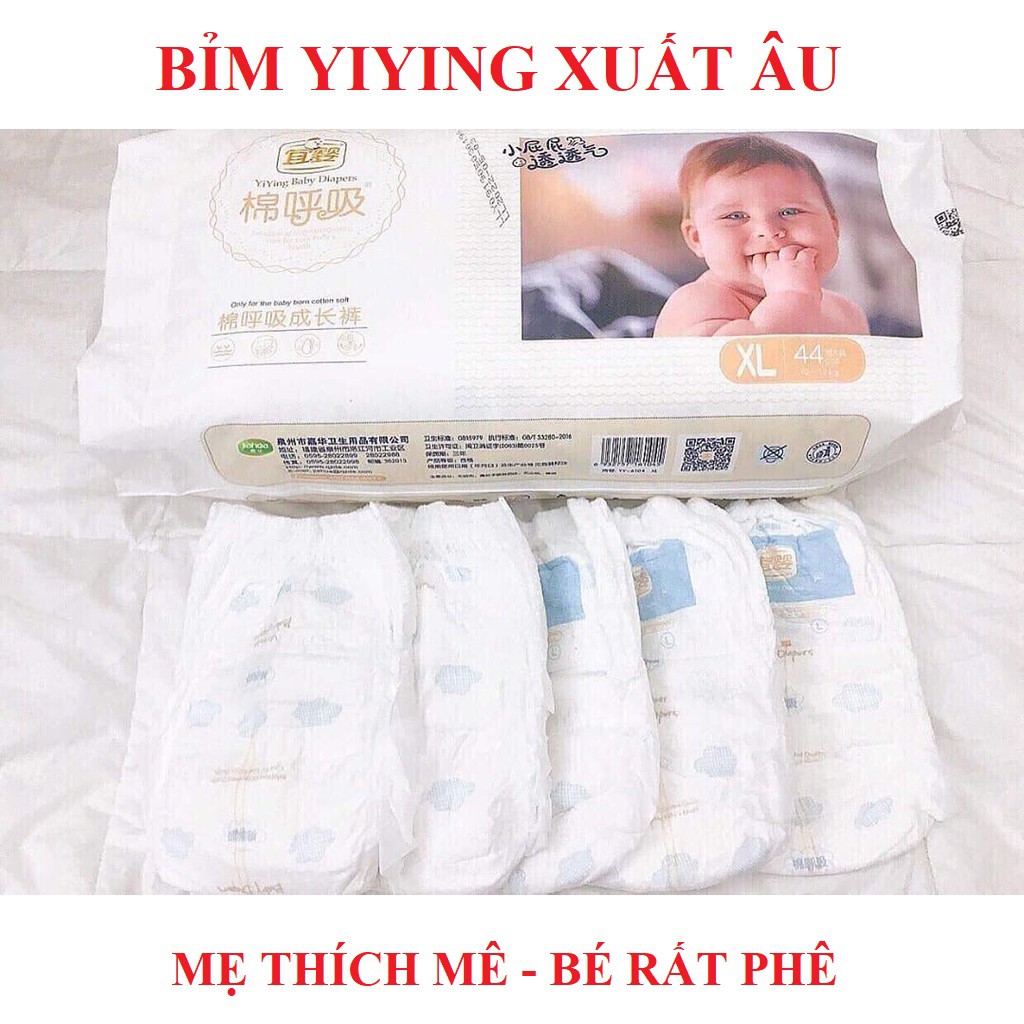 ⚡𝐅𝐑𝐄𝐄 𝐒𝐇𝐈𝐏⚡Tã/Bỉm Dán/Quần YIYING HƠI THỞ BÔNG Nội Địa Trung CAO CẤP Đủ Size S72/M60/L52/XL44/XXL40/XXXL36