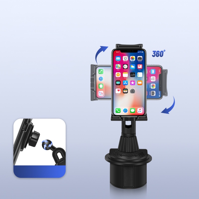 Giá Đỡ Điện Thoại 4-13 &quot;Xoay 360 Độ Gắn Xe Hơi / Xe Tải