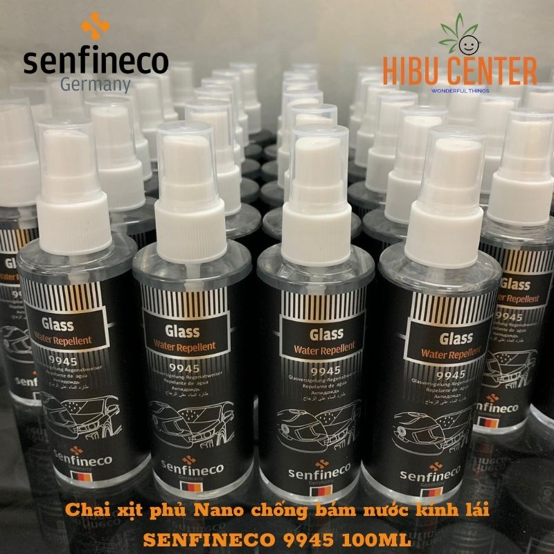 Dung Dịch Phủ Nano Chống Bám Nước Kính SENFINECO Glass Water Repellent 9945 100ml | Hibucenter