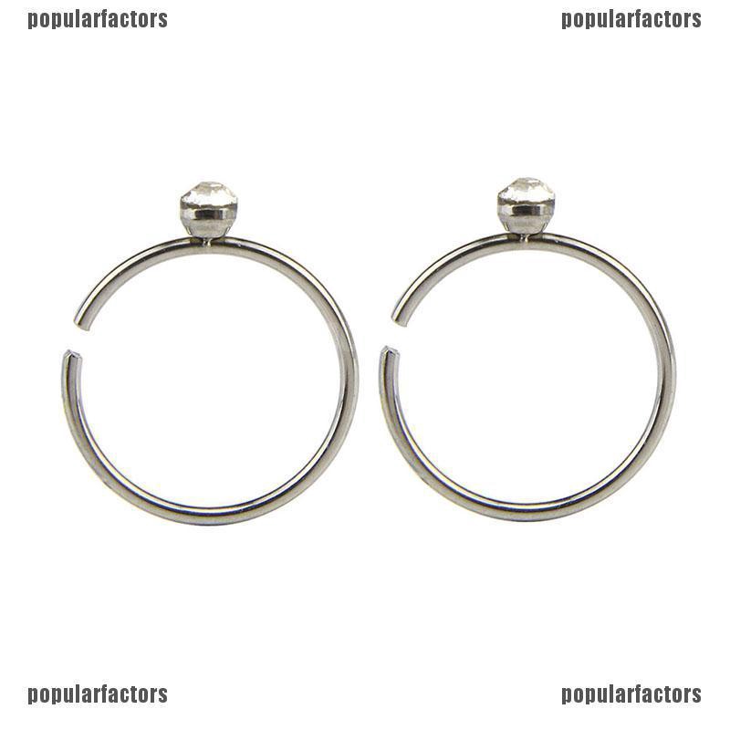 Set 40 Khuyên Mũi Bằng Thép Không Gỉ Đính Đá Cá Tính