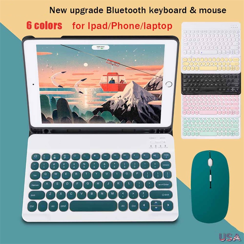 Bao da NIXXOS với bàn phím không dây thích hợp cho iPad 10 10.2" 7/8/9 10.9" Air4/5 Pro 11inch 2022 2021 2020