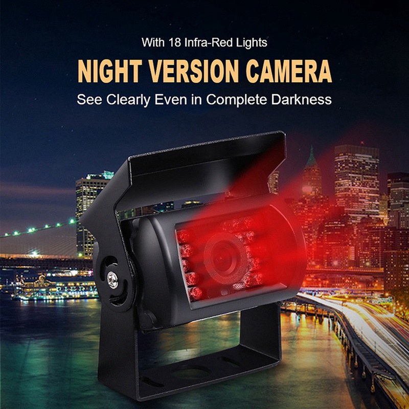 Hàng không Head Car Màn hình quan sát phía sau Nâng cấp 700Tvl Ccd 18 Ir Leds Đảo chiều Camera 12 '24V cho Xe buýt Xe tải