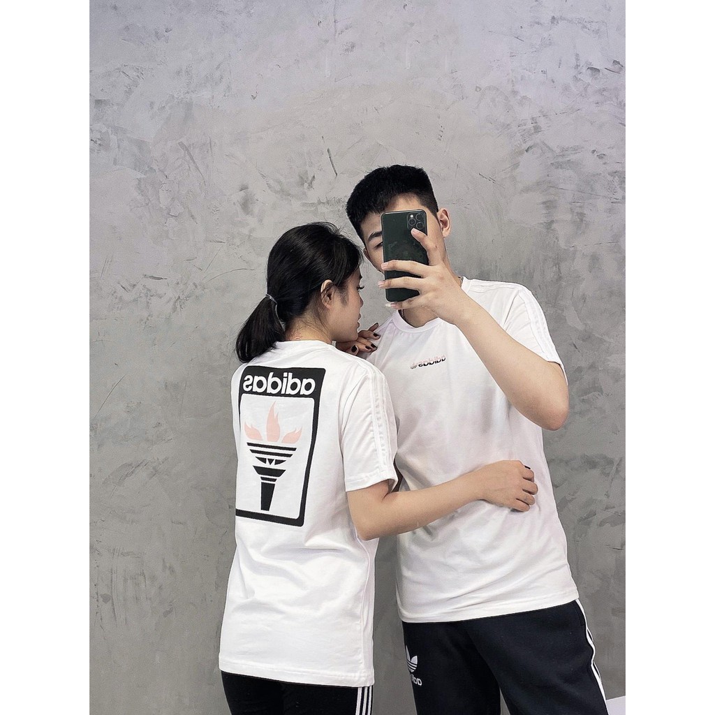 Áo das trắng logo 1637 TREFOIL TEE CLASSIC