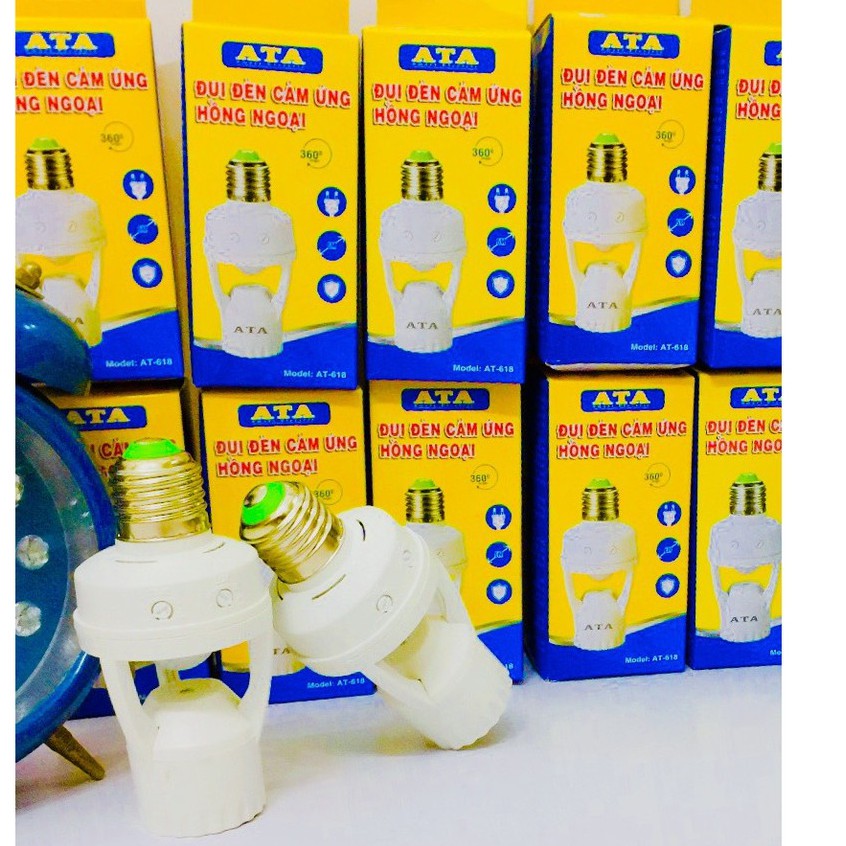 Đui đèn cảm ứng ATA AT-618-Hàng chính hãng bảo hành 12 tháng