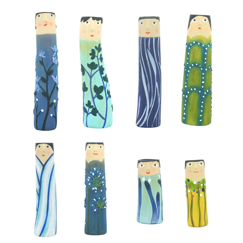 Bình Hoa Để Bàn Trang Trí Phòng Khách / Văn Phòng Phong Cách Bohemian