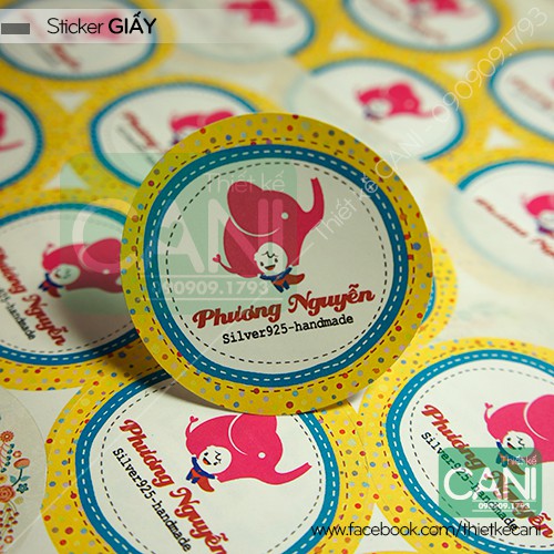 In theo yêu cầu Tem Nhãn Sticker Decal giấy dán