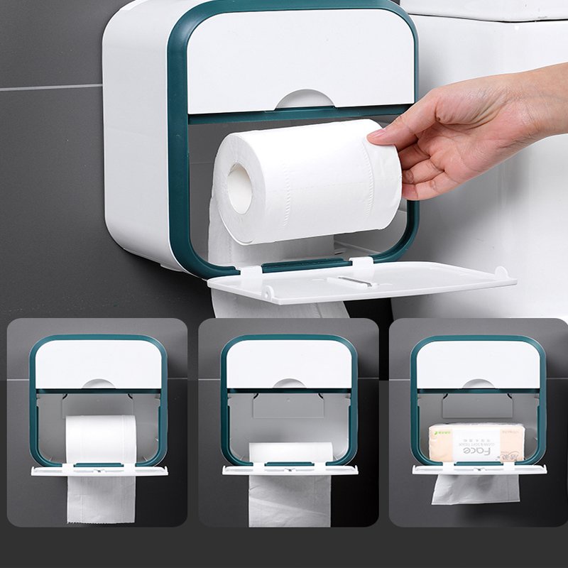 Hộp Đựng Giấy Vệ Sinh Hộp Đựng Khăn Giấy Gắn Tường Chống Thấm Nước Sáng Tạo Cho Nhà Tắm Titan Store