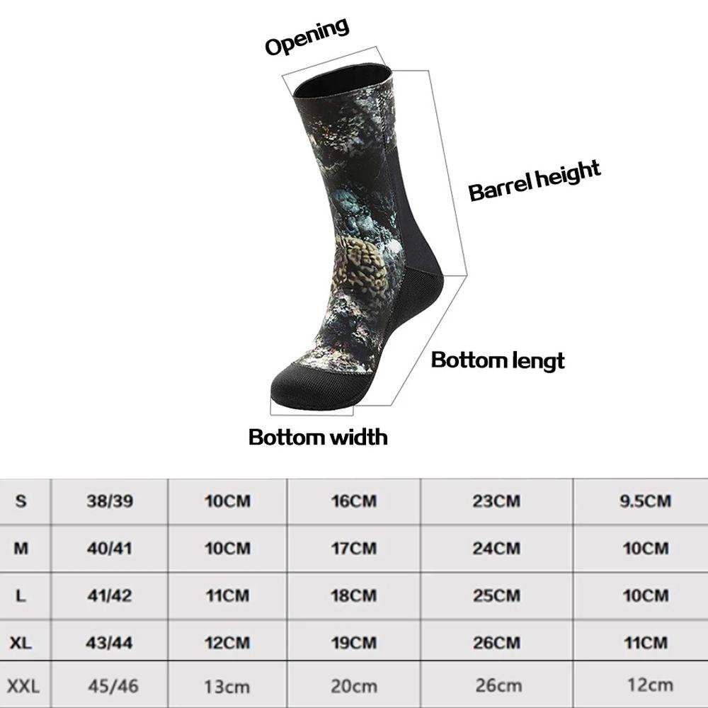 ZAIJIE24 Vớ Bơi Lặn Thể Thao Chống Thấm Nước Bằng Cao Su Tổng Hợp