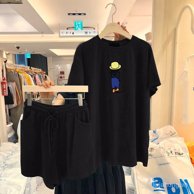Bộ Đồ Thể Thao Tay Ngắn Dongguk Door2021 Cỡ Lớn Thời Trang Mùa Hè Mới Cho Nữ | BigBuy360 - bigbuy360.vn