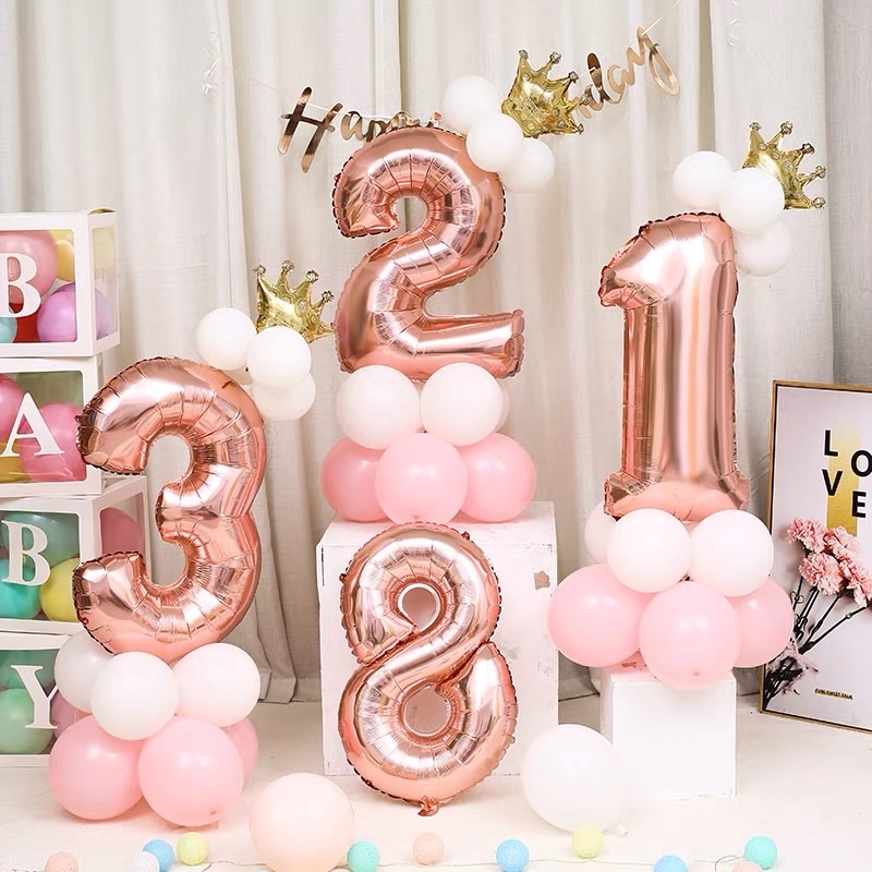 Bong bóng số size lớn 70cm,[FREESHIP]