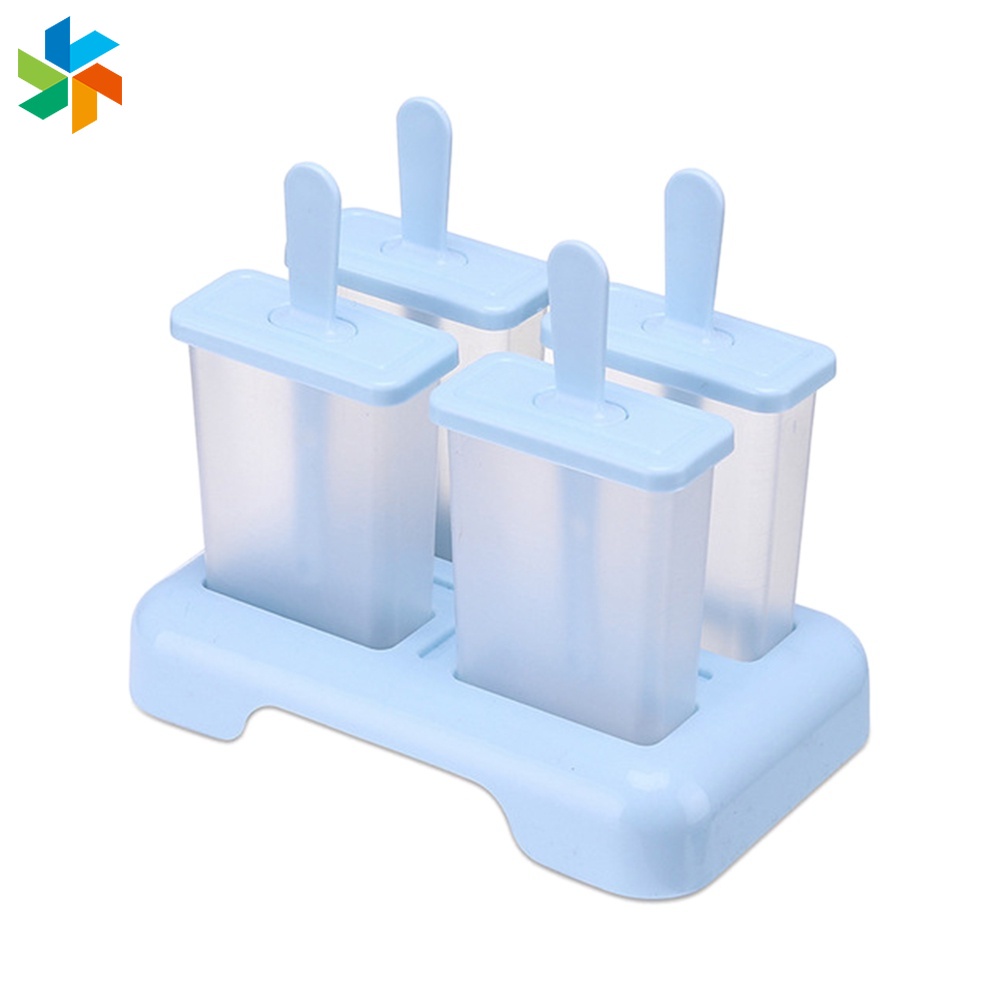 Set 6-4 Khuôn Làm Kem Que Diy Tiện Dụng