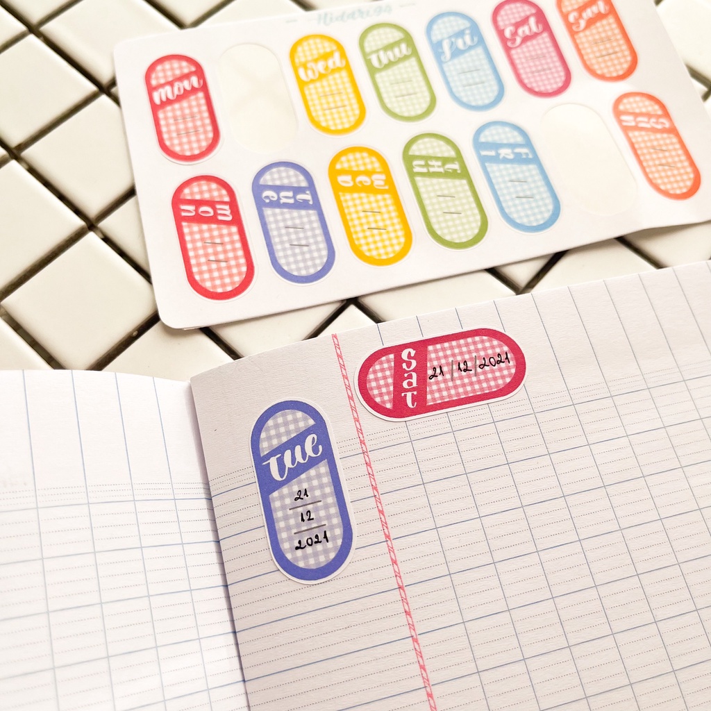 Sticker Đề Thứ Caro Xinh Xắn - Hidari