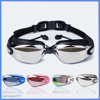 Kính bơi kèm nút bịt tai unisex chống sương mù & chống nước unisex