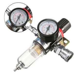 Air Compressor Filter Moisture Water Oil Separator Trap Tools Regulator Gauge