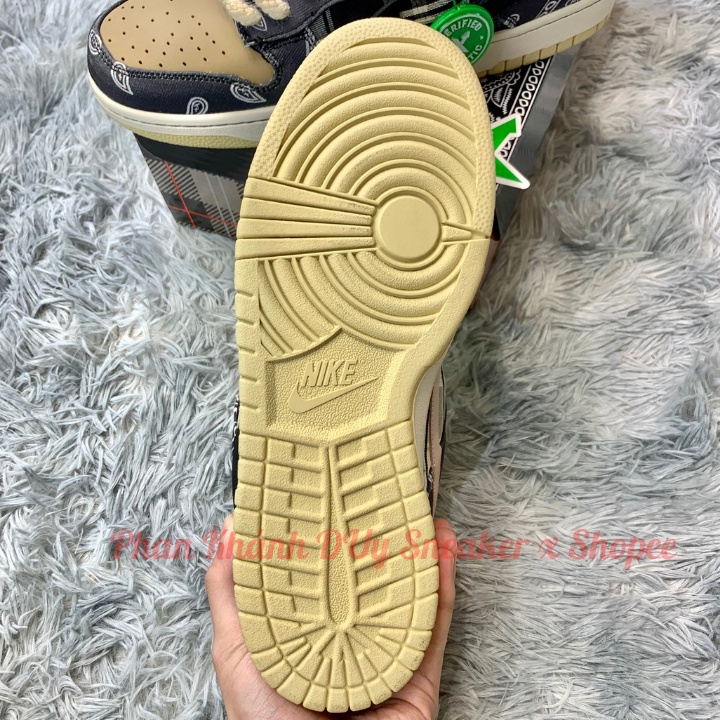 Giày Sneaker Sb Dunk Low x Travis Scott cổ thấp nam nữ Hàng TC