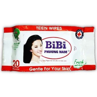 Khăn Giấy Ướt BiBi Lớn Nhỏ (20 Miếng)