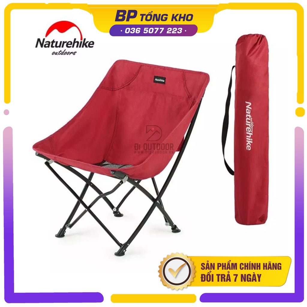 Ghế gấp dã ngoại Naturehike NH18X004-Y siêu gọn nhẹ chính hãng