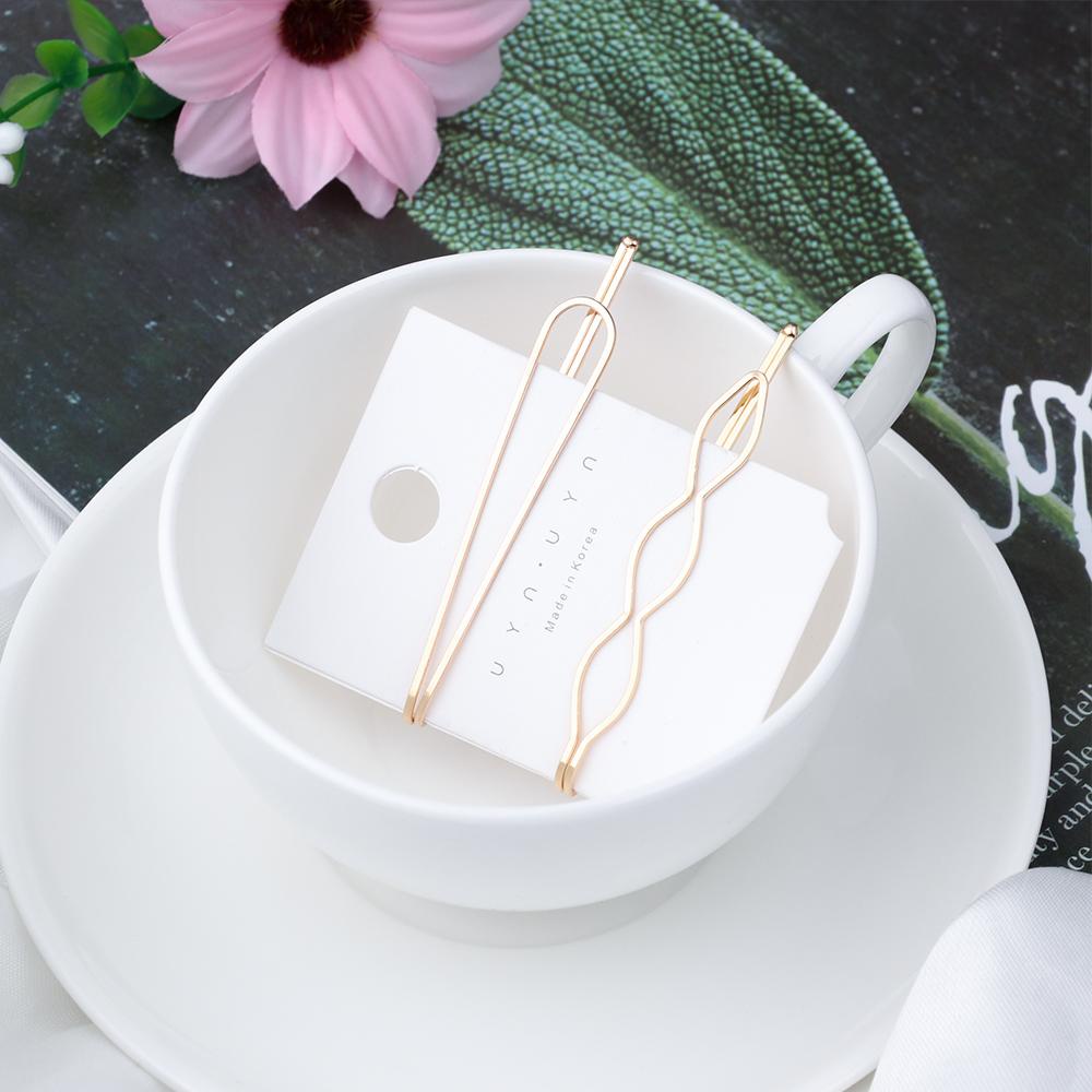 Kẹp Tóc Gợn Sóng Thiết Kế Tối Giản Mới