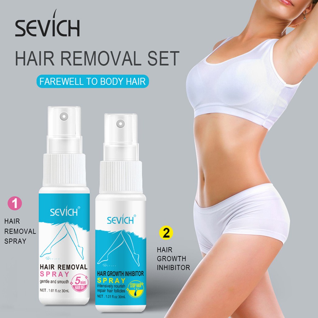 SEVICH Hair Removal Spray Set - Sản phẩm tẩy lông 