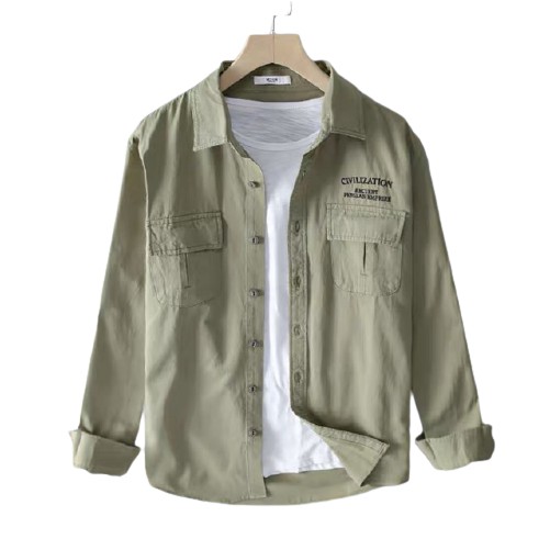 Áo Sơ Mi Kaki Dài Tay Unisex Form Rộng Nhiều Màu Chất Lượng Cao | BigBuy360 - bigbuy360.vn