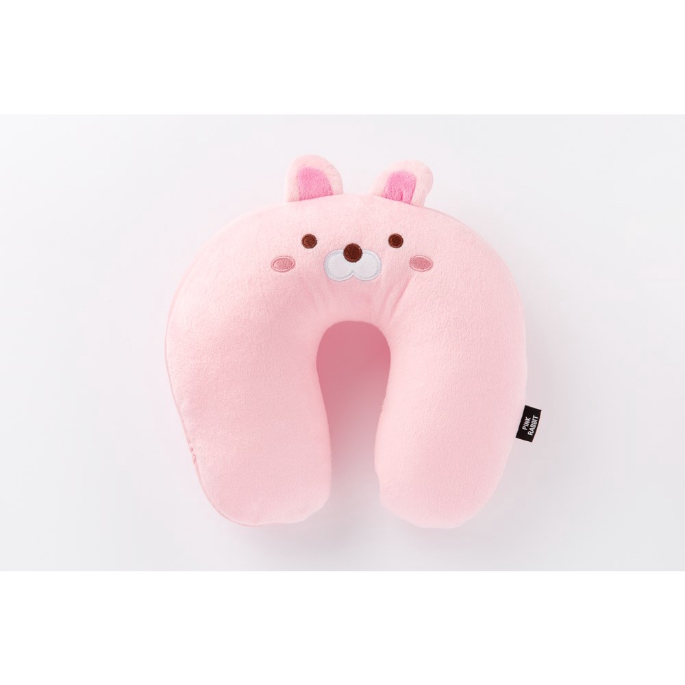 Set Gối Đệm Cổ Và Mặt Nạ Bịt Mắt ARTBOX Hàn Quốc Hình Chú Thỏ Hồng