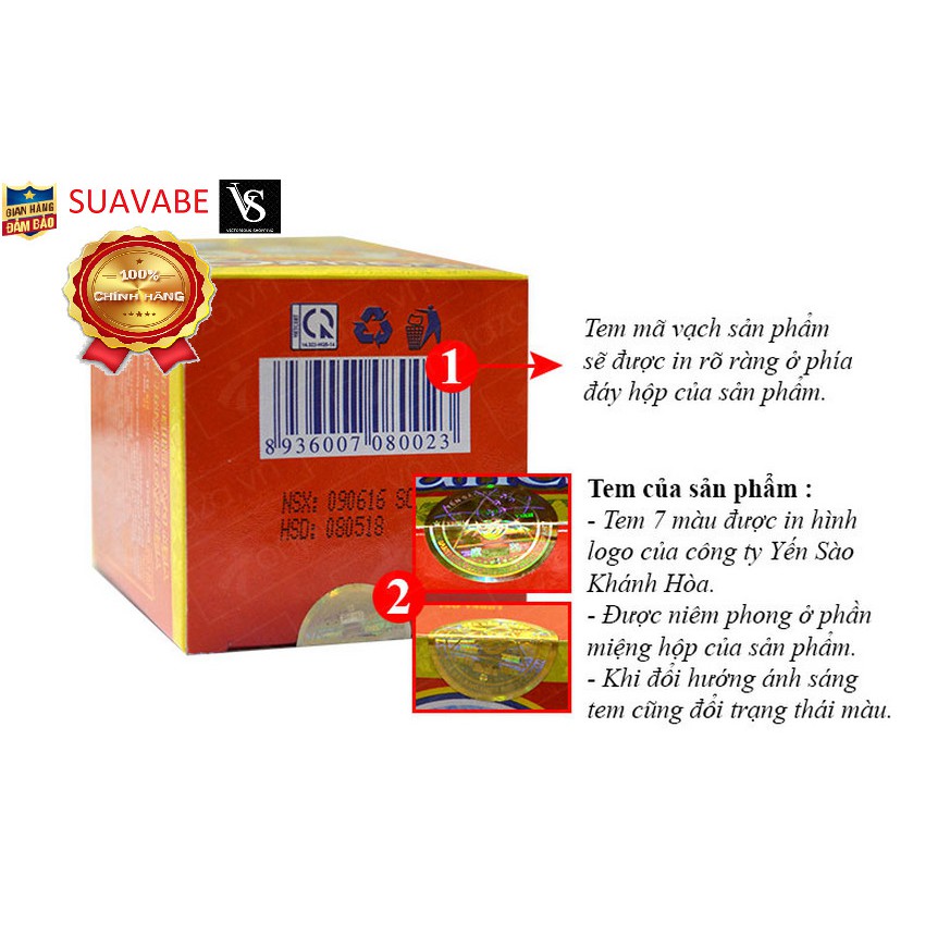 Yến sào Sanest Khánh Hòa có đường - Hộp 1 hũ 70ml Date mới