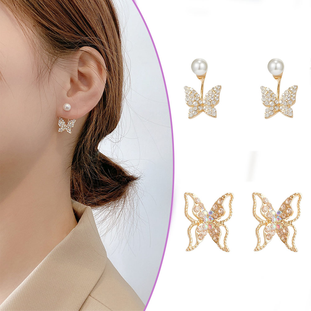 Khuyên Tai Tròn Đính Đá Thời Trang Cho Nữ