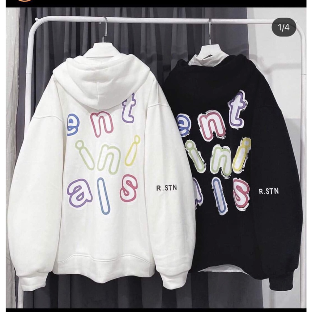 Km Áo Khoác Hoodie Tay Bồng In Chữ N Nữ  Jacket có mũ from rộng mũ hai lớp sỉ ib