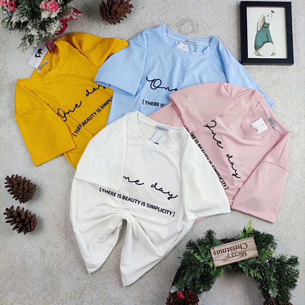 Áo thun nữ tay lỡ phông form rộng cao cấp chất Cotton oversize siêu dễ thương cực đẹp giá rẻ A01