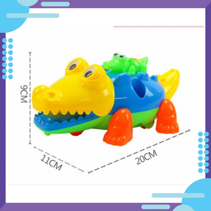 ĐỒ CHƠI THÁO LẮP CÁ SẤU CÕNG CON CỠ TO 20CM