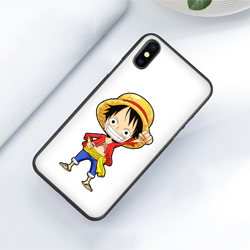 Ốp Lưng Silicone In Hình One Piece Đáng Yêu Cho Iphone 8 7 6s 6 Plus 5 5s Se 2016 2020