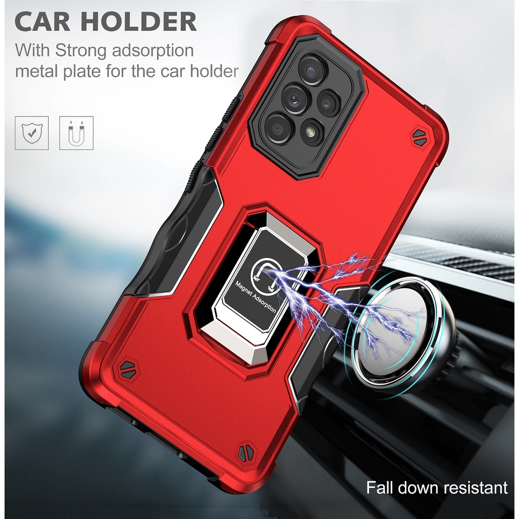 Magnetic Anti Shock Stand Phone Case For Samsung Galaxy A32 4G A33 5G A52 4G 5G A52s 5G A53 5G A73 5G Ring Kickstand Phone Case Cover