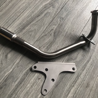 cổ pô 4 road  luôn pass nhôm  gắn pô 4 road cho xe vario click