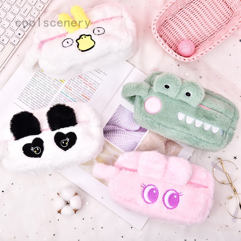 Túi Đựng Bút Cỡ Lớn Hình Gấu Trúc Nhồi Bông Đáng Yêu Ốp