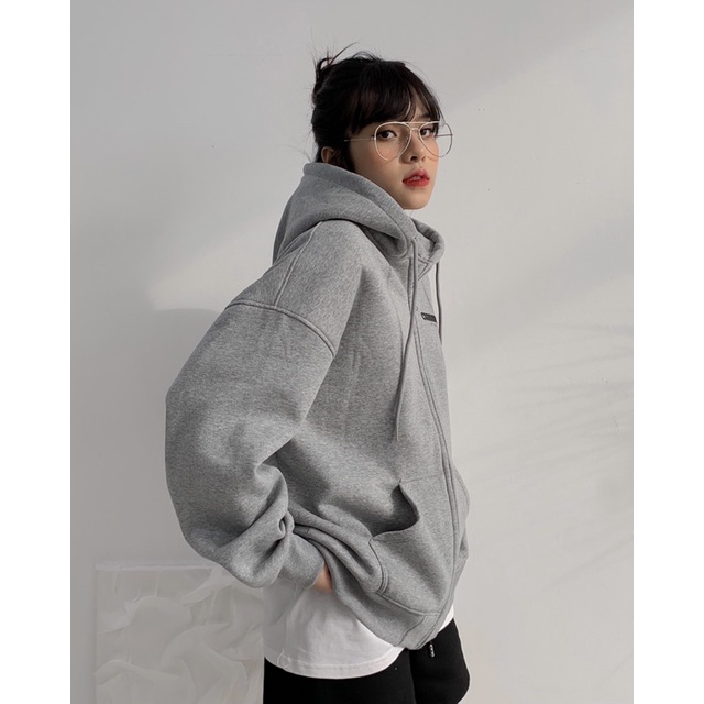 ÁO KHOÁC HOODIE ZIP NỈ BÔNG CHUBBIE chất liệu dày dặn, in 2 mặt - CHUBBIE CLUB HOODIE ZIP